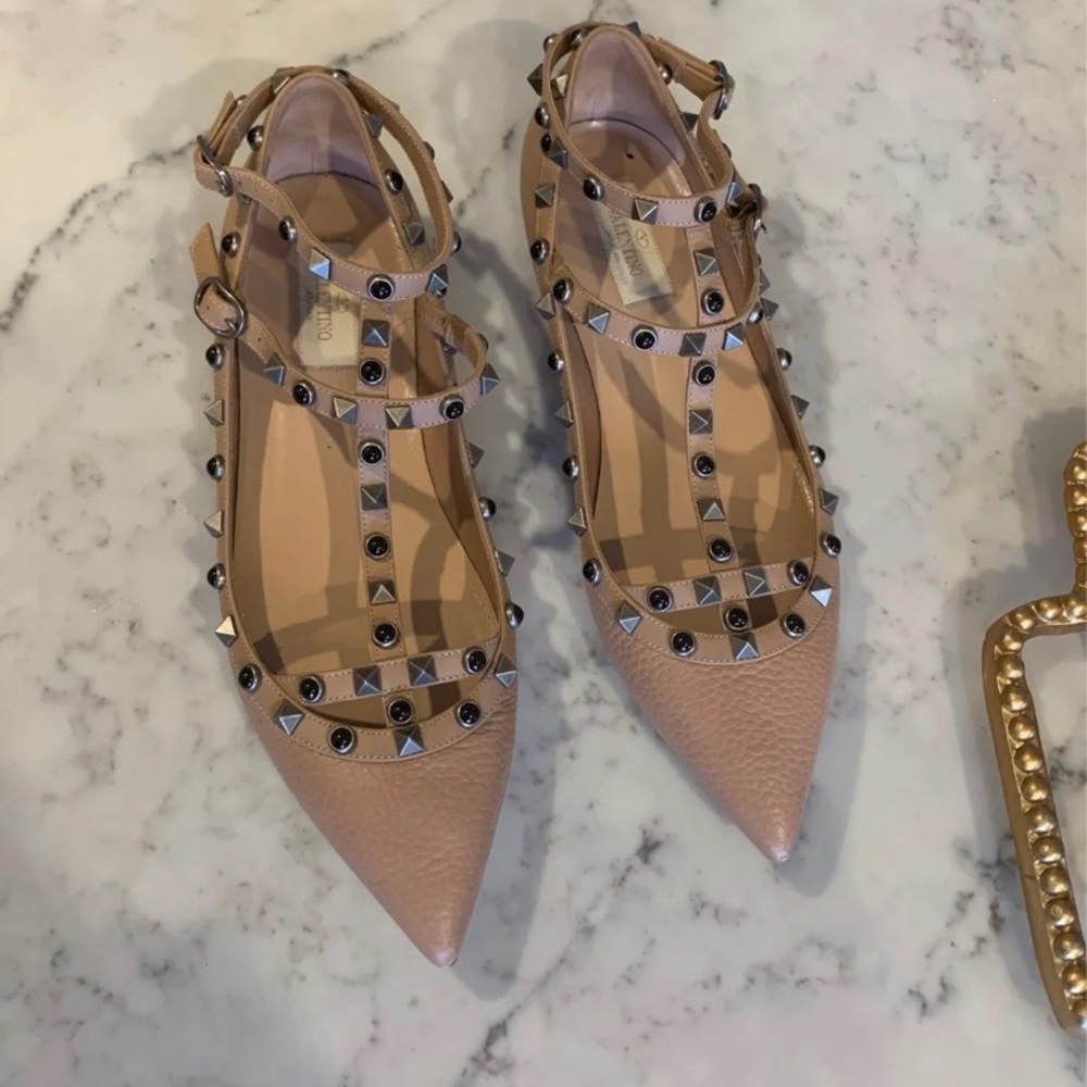 SOLD Valentino Rockstud Cage Flats
